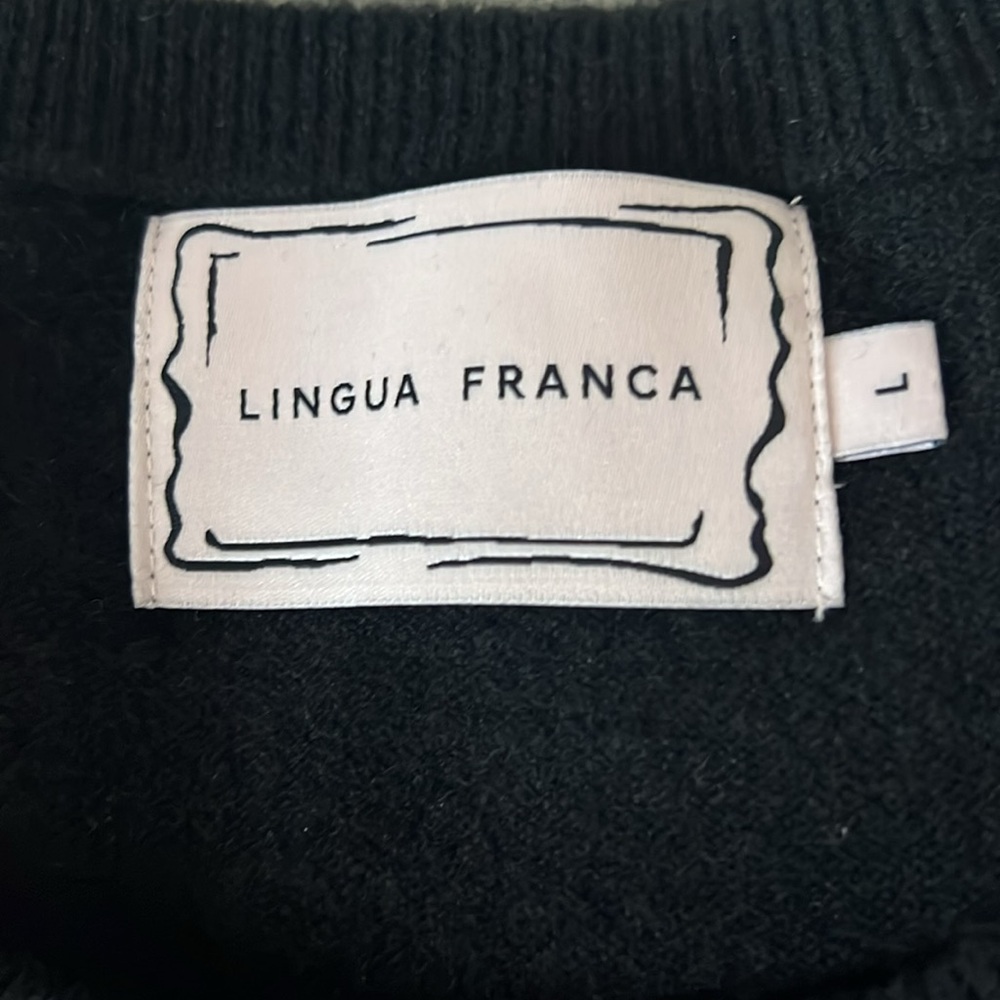 Brand New Lingua Franca Wicked “Defy Gravity” Cashmere Sweater - Picture 3 of 3